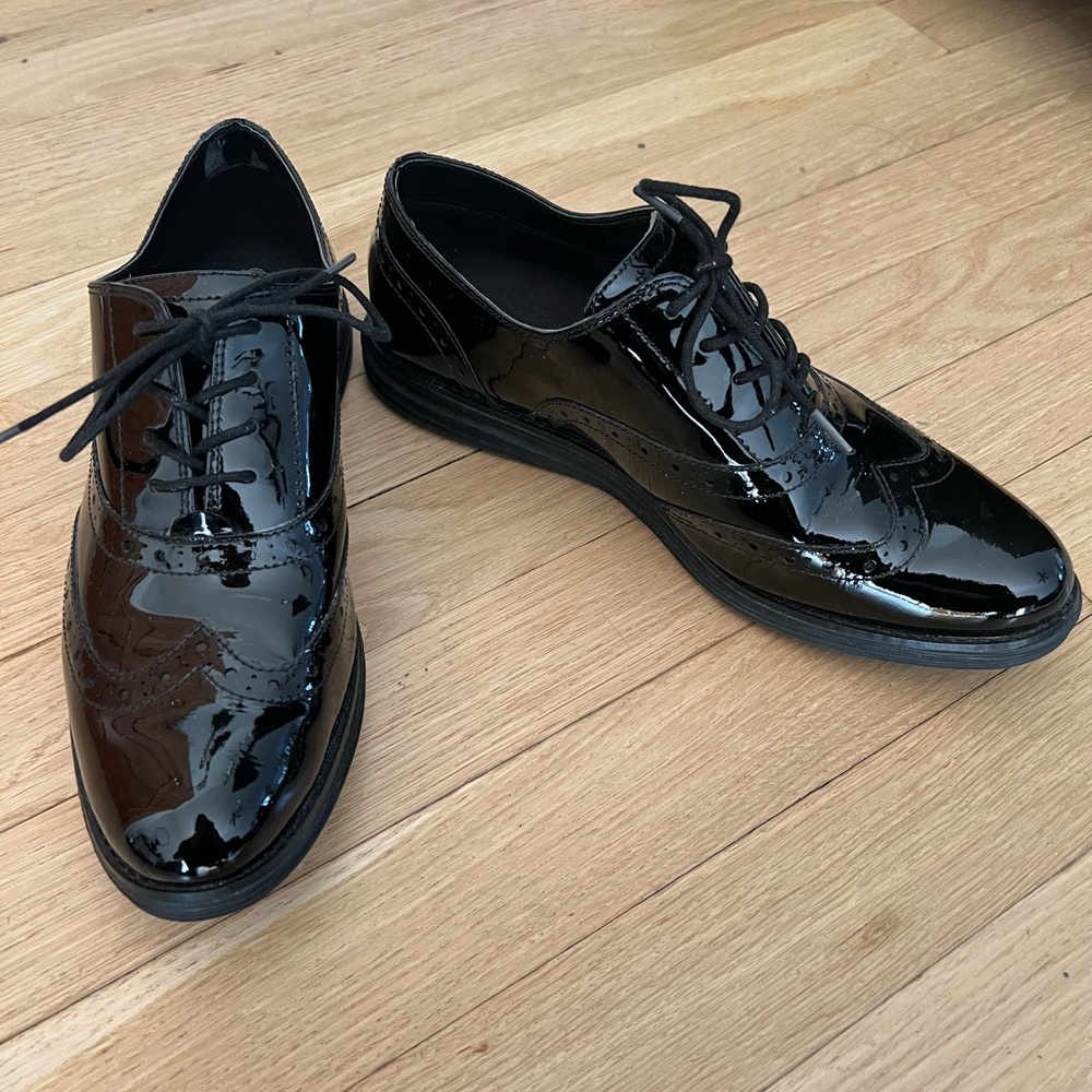 Cole Haan patent leather loafers. Brand new. Size 8
